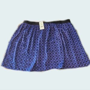 Blue and black skirt size large